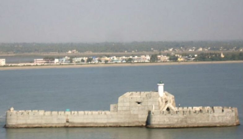 Diu jail in water